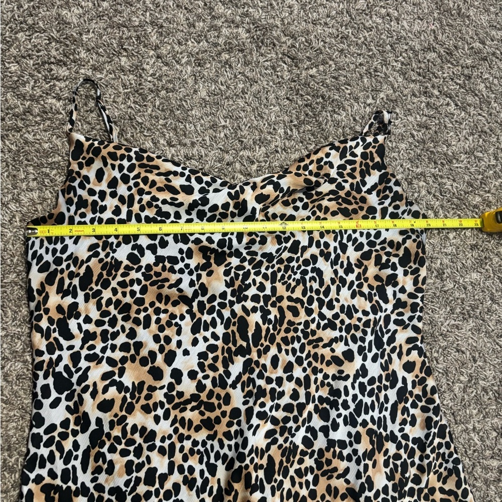 BCBG Animal Print Dress with Black Accents - Picture 4 of 7